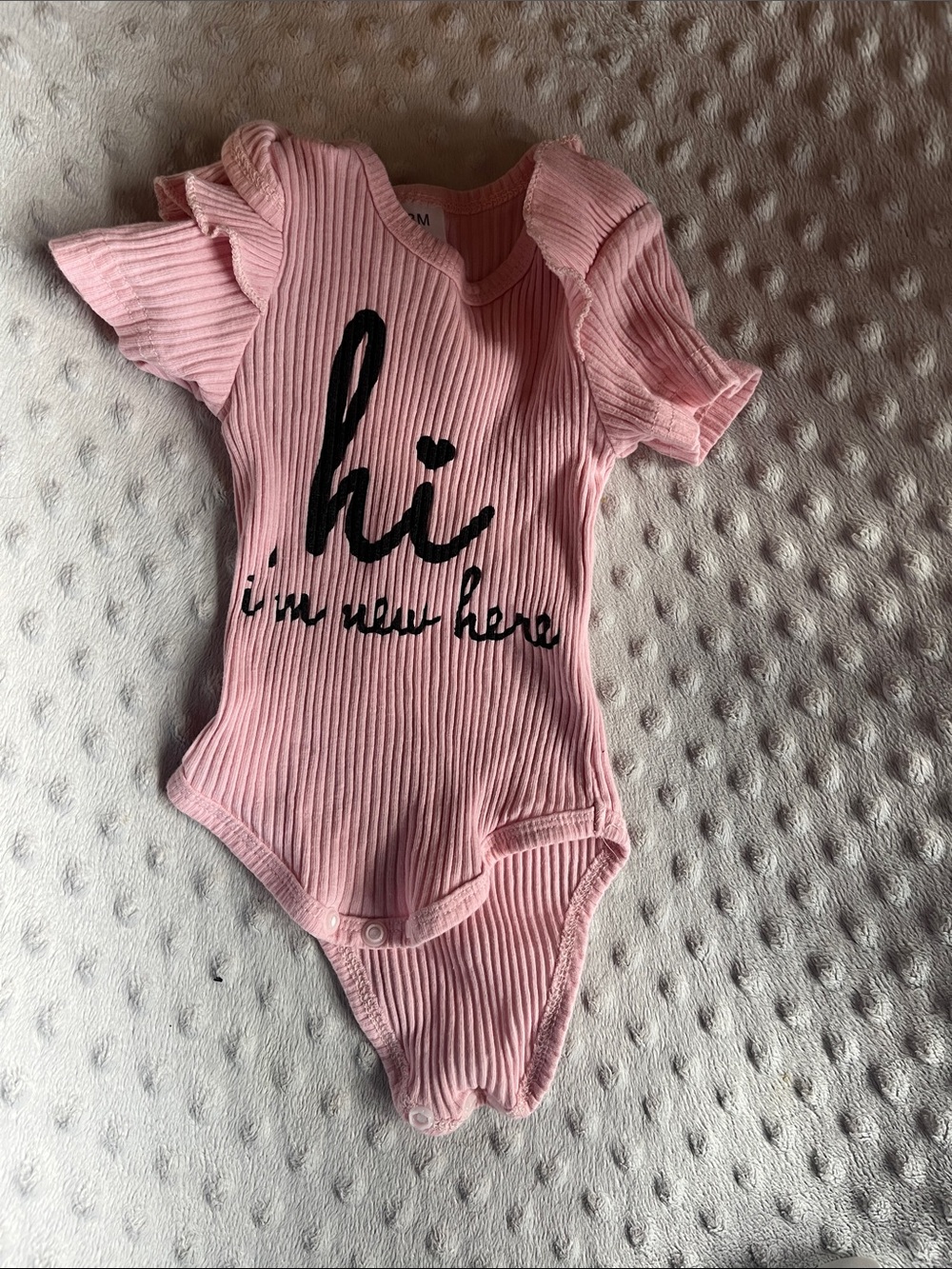 Newborn welcome onesie
